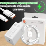 Carregador Completo Com Cabo Tipo-C 67W Xiaomi - Imagem 2